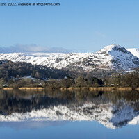 Buy canvas prints of Helm Crag reflected in Grasmere by Nick Jenkins