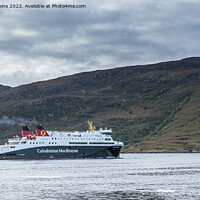 Buy canvas prints of CalMac Ferry Leaving Ullapool for Stornoway by Nick Jenkins