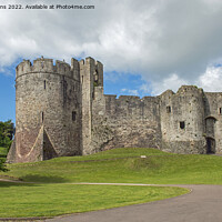 Buy canvas prints of Chepstow Castle Monmouthshire South Wales by Nick Jenkins