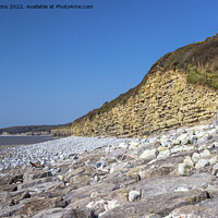 Buy canvas prints of Looking West from Llantwit Major Beach  by Nick Jenkins
