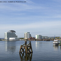 Buy canvas prints of Cardiff Bay on a sunny April Morning by Nick Jenkins