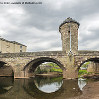 Buy canvas prints of The Monnow Bridge Monmouth  by Nick Jenkins