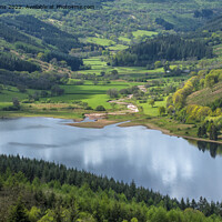 Buy canvas prints of Looking down on Talybont Valley Brecon Beacons  by Nick Jenkins