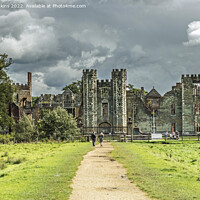 Buy canvas prints of Cowdray Castle Tudor Mansion Midhurst Sussex  by Nick Jenkins