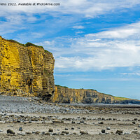 Buy canvas prints of Cliffs at Llantwit Major South Wales by Nick Jenkins
