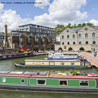 Buy canvas prints of Bristol Floating Harbour and Narrowboats by Nick Jenkins