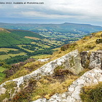 Buy canvas prints of Cwm Sorgum from Mynydd Llangorse Brecon Beacons by Nick Jenkins