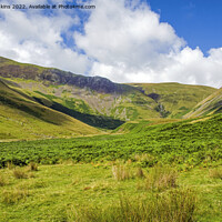 Buy canvas prints of Cautley Spout and Craigs Howgill Fells  by Nick Jenkins