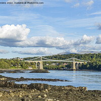 Buy canvas prints of The Menai Bridge Anglesey North Wales by Nick Jenkins