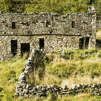 Buy canvas prints of The Remains of a Crumbling Old House Garsdale by Nick Jenkins