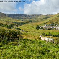 Buy canvas prints of The Top End of Cwmparc off the Rhondda Fawr Valley  by Nick Jenkins