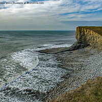 Buy canvas prints of Nash Point or Marcross Beach Glamorgan Heritage Coast  by Nick Jenkins