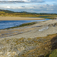 Buy canvas prints of The River Ogmore at Ogmore by Sea by Nick Jenkins