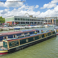 Buy canvas prints of Bristol Floating Harbour Moored Boats  by Nick Jenkins