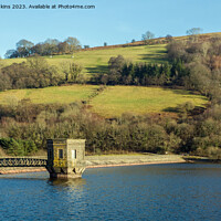 Buy canvas prints of Control Tower and Dam Talybont Reservoir Brecon Beacons  by Nick Jenkins