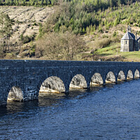 Buy canvas prints of Garreg Ddu Dam in the Elan Valley Powys Wales by Nick Jenkins