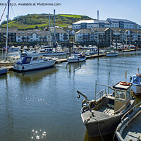 Buy canvas prints of The Marina at Aberystwyth on the Mid Wales Coast by Nick Jenkins