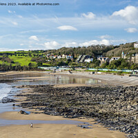 Buy canvas prints of Langland Bay Gower in February by Nick Jenkins