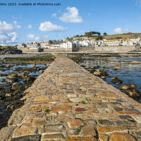 Buy canvas prints of Marazion as seen from St Michaels Mount Cornwall  by Nick Jenkins