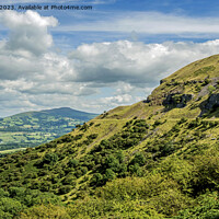 Buy canvas prints of Llangattock Escarpment and the Sugarloaf Brecon Beacons  by Nick Jenkins