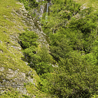 Buy canvas prints of Close up of Cautley Spout Howgills  by Nick Jenkins