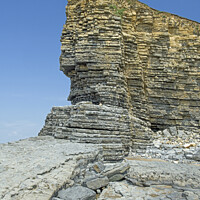Buy canvas prints of Nash Point Cliff Face Glamorgan Heritage Coast  by Nick Jenkins