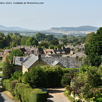 Buy canvas prints of Looking Down on Stanton in the Cotswolds  by Nick Jenkins