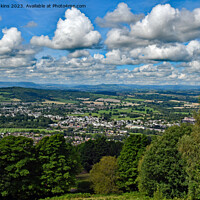 Buy canvas prints of View over Monmouth to the Black Mountains  by Nick Jenkins