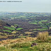 Buy canvas prints of The Senni Valley from the top of the Fforest Fawr Road Brecon Beacons by Nick Jenkins
