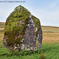 Buy canvas prints of Maen Llia Standing Stone Top of the Llia Valley Br by Nick Jenkins