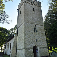 Buy canvas prints of St Illtyd's Church Oxwich Gower  by Nick Jenkins