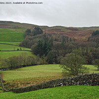 Buy canvas prints of Section of Dentdale heading up to Dent  by Nick Jenkins