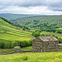 Buy canvas prints of The Angram Barns Swaledale Yorkshire Dales by Nick Jenkins