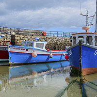 Buy canvas prints of Moored Boats Hughtown St Marys Isles of Scilly by Nick Jenkins