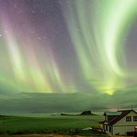 Buy canvas prints of Aurora over Iceland on the Icelandic south coast  by Nick Jenkins