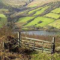 Buy canvas prints of Brecon Beacons Gate in the hills by Nick Jenkins