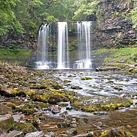 Buy canvas prints of Sgwd yr Eira Waterfall in the Brecon Beacons by Nick Jenkins