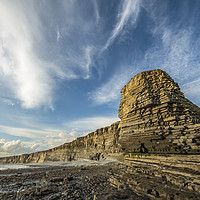 Buy canvas prints of Cliffs at Nash Point Glamorgan Coast by Nick Jenkins