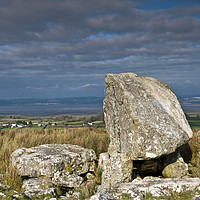 Buy canvas prints of King Arthur's Stone on the Cefn Bryn Ridge Gower by Nick Jenkins