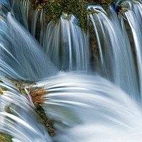 Buy canvas prints of Waterfall Close Up Plitvice National Park Croatia by Nick Jenkins