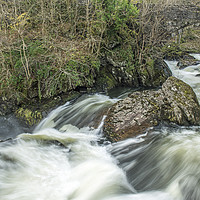 Buy canvas prints of The River Llugwy in Snowdonia North Wales  by Nick Jenkins