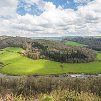Buy canvas prints of The River Wye from Yat Rock in Herefordshire by Nick Jenkins