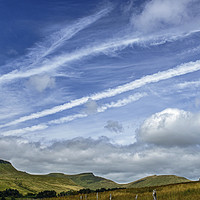 Buy canvas prints of Under Brecon Beacons Skies in summer south Wales by Nick Jenkins