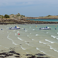 Buy canvas prints of The beach at Old Grimsby on Tresco Isles of Scilly by Nick Jenkins