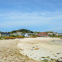 Buy canvas prints of Old Grimsby Beach on Tresco Isles of Scilly by Nick Jenkins