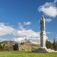Buy canvas prints of Statue of Our Lady of Penrhys Rhondda South Wales by Nick Jenkins