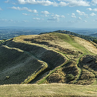 Buy canvas prints of British Camp on the Malvern Hills Herefordshire  by Nick Jenkins