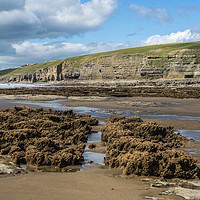 Buy canvas prints of Dunraven Bay Southerndown on a sunny afternoon by Nick Jenkins