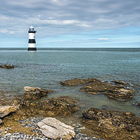 Buy canvas prints of Penmon or Trwyn Du Lighthouse Anglesey by Nick Jenkins