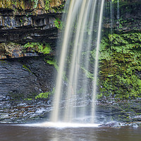Buy canvas prints of Scwd Gwladys Waterfalls Vale of Neath by Nick Jenkins